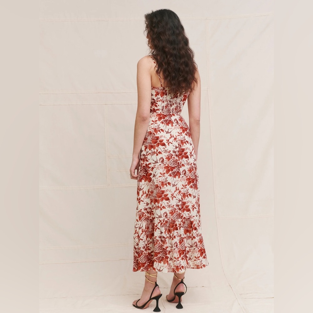 Reformation Emersyn Midi Dress in Toile De Jouy print Size 6 - Picture 4 of 15